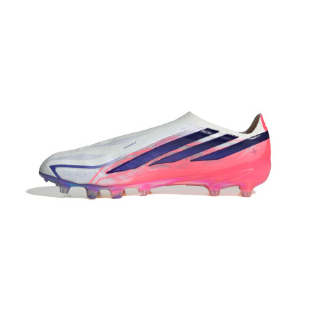 adidas F50 Hyperfast LaceLess Elite AG blanc rose