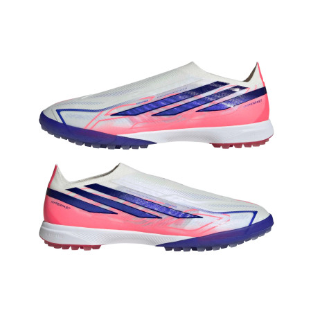 adidas F50 Hyperfast LaceLess Pro Turf blanc rose