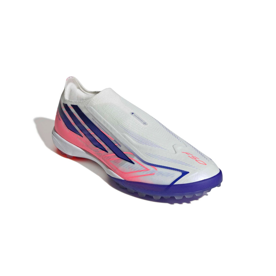 adidas F50 Hyperfast LaceLess Pro Turf blanc rose