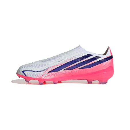 adidas F50 Hyperfast junior LaceLess Elite FG blanc rose