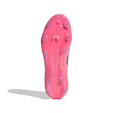 adidas F50 Hyperfast junior LaceLess Elite FG blanc rose