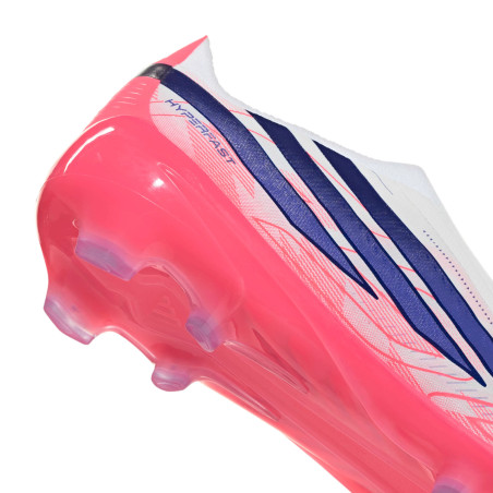 adidas F50 Hyperfast junior LaceLess Elite FG blanc rose