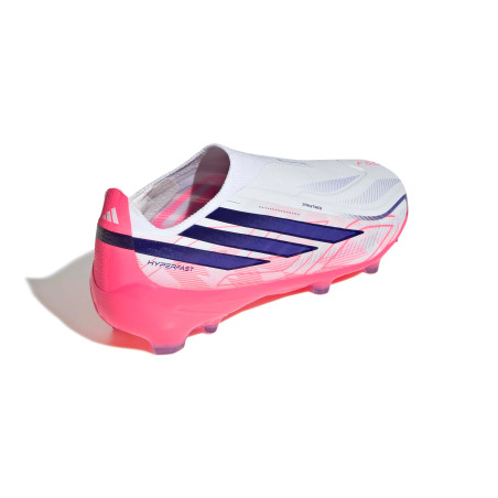 adidas F50 Hyperfast junior LaceLess Elite FG blanc rose