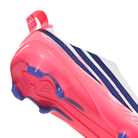 adidas F50 Hyperfast junior LaceLess League FG blanc rose