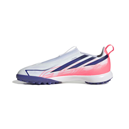adidas F50 Hyperfast junior LaceLess League Turf blanc rose
