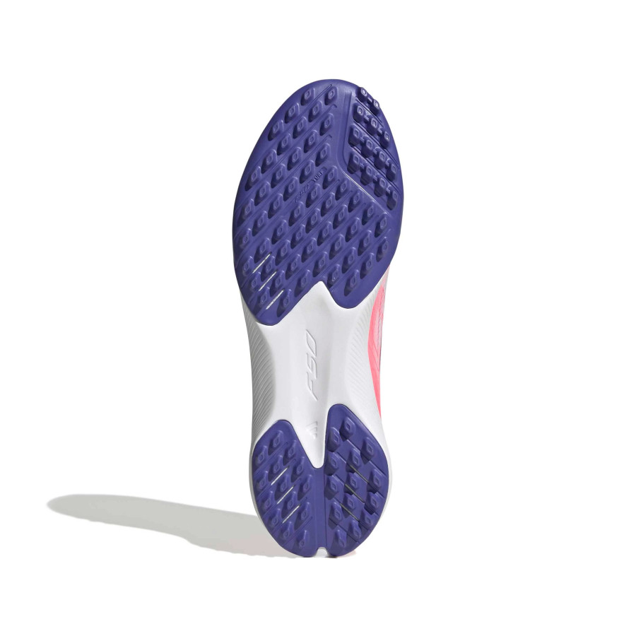 adidas F50 Hyperfast junior LaceLess League Turf blanc rose