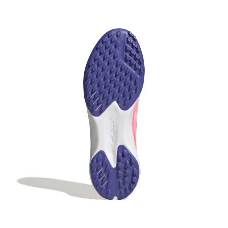 adidas F50 Hyperfast junior LaceLess League Turf blanc rose