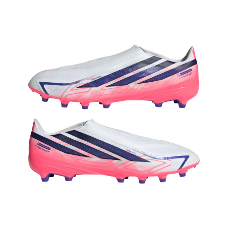 adidas F50 Hyperfast LaceLess League AG blanc rose