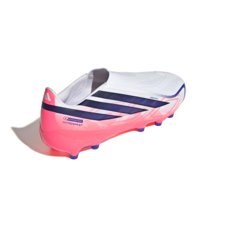 adidas F50 Hyperfast LaceLess League AG blanc rose