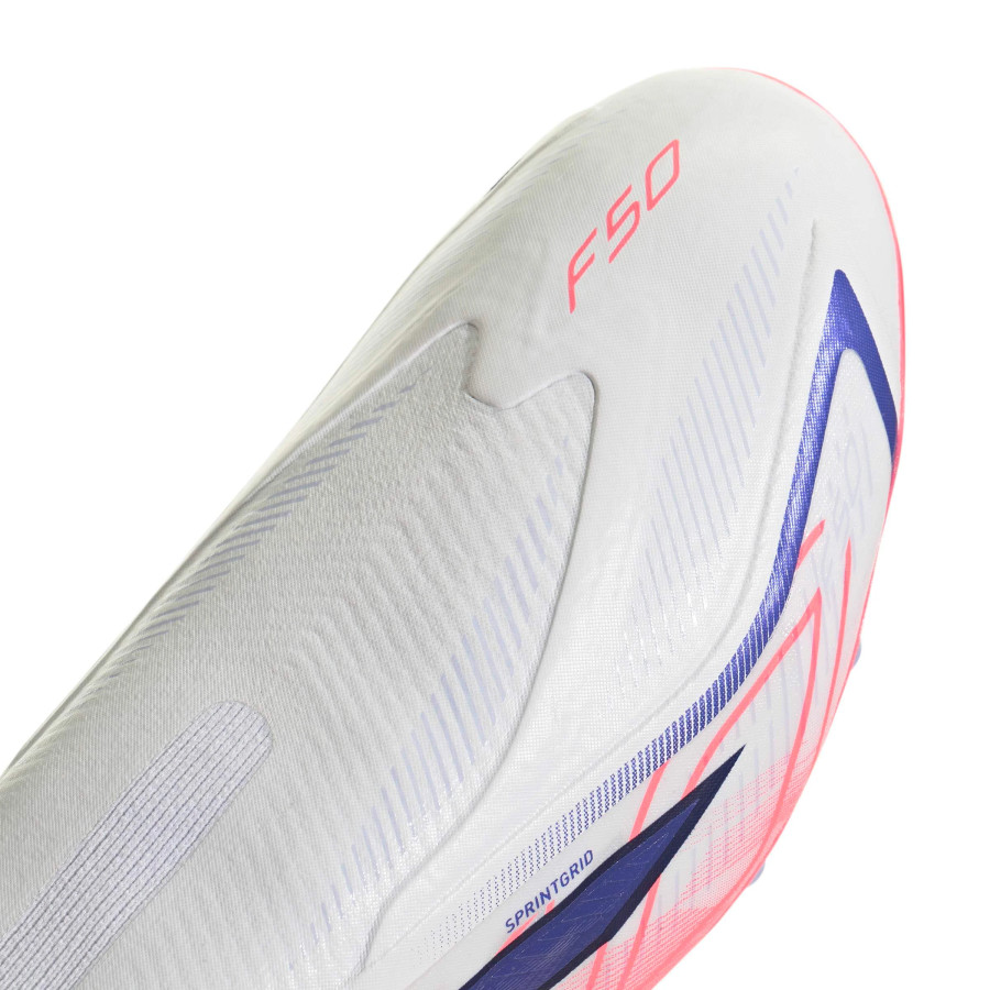 adidas F50 Hyperfast LaceLess League AG blanc rose