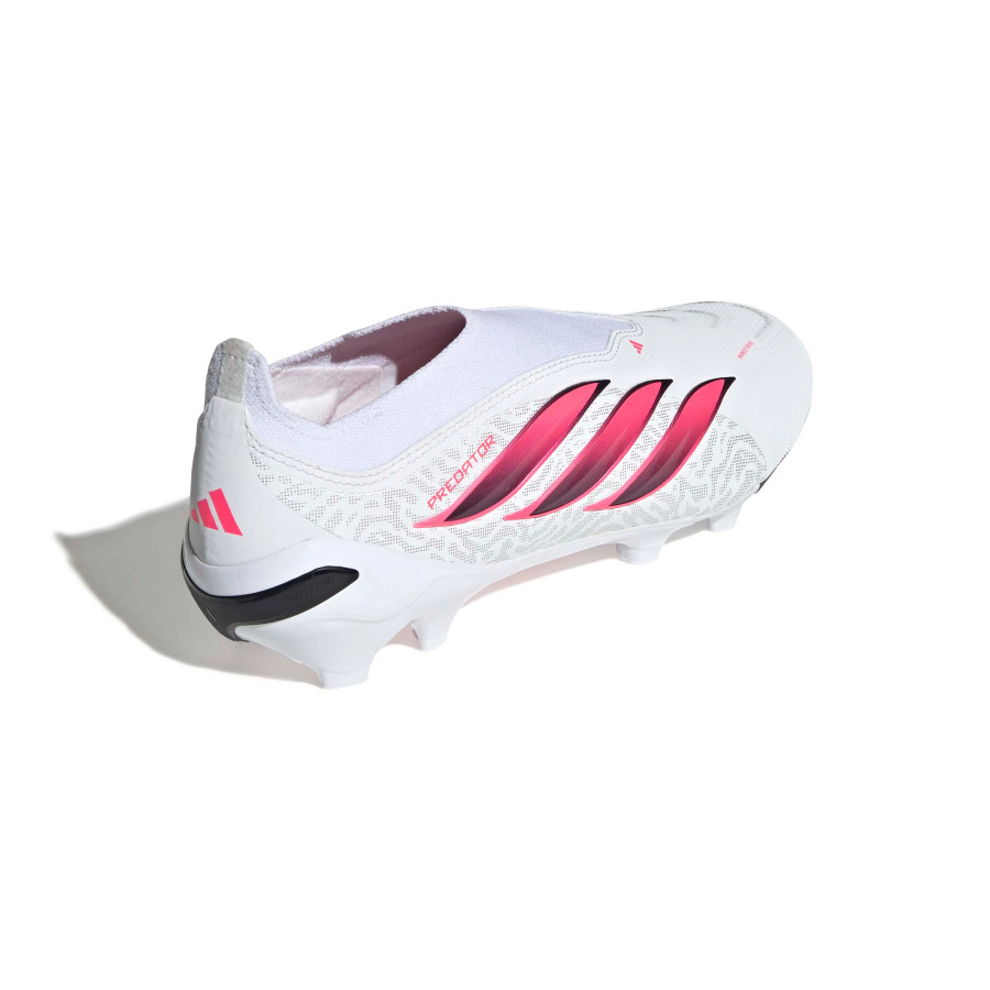 adidas Predator League LaceLess FG blanc rose