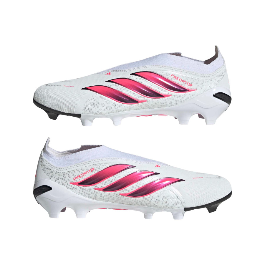 adidas Predator League LaceLess FG blanc rose