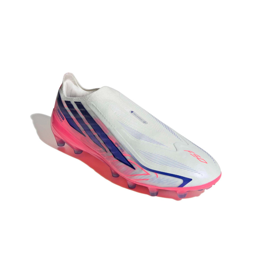 adidas F50 Hyperfast LaceLess Pro AG blanc rose