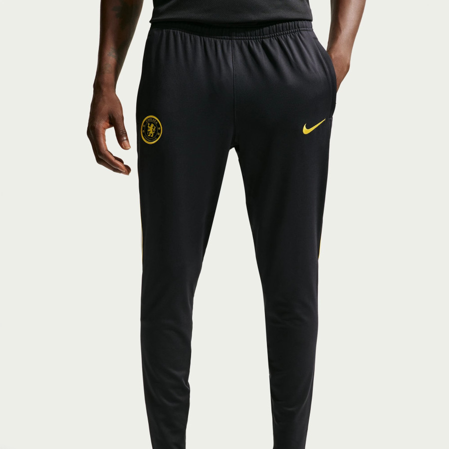 Pantalon survêtement Chelsea Strike noir jaune