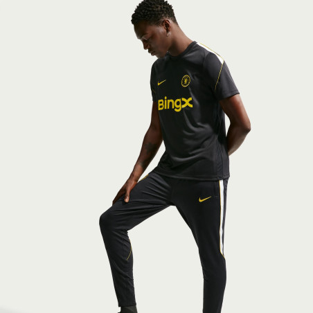 Pantalon survêtement Chelsea Strike noir jaune