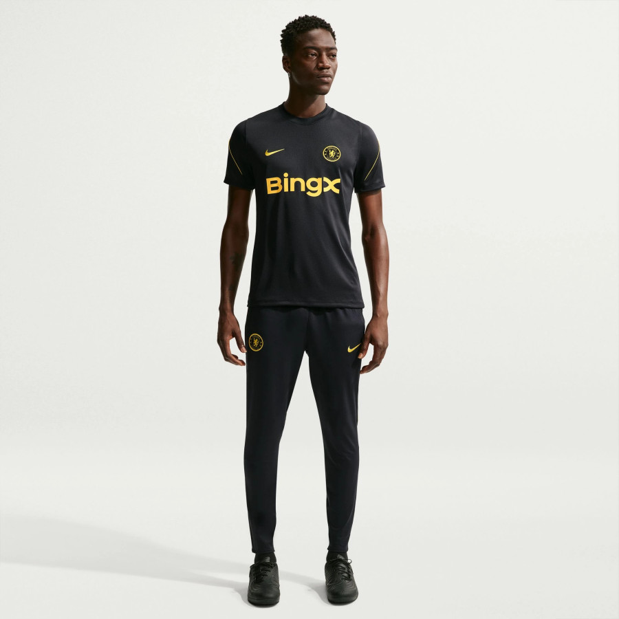 Pantalon survêtement Chelsea Strike noir jaune