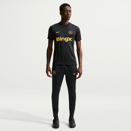 Pantalon survêtement Chelsea Strike noir jaune