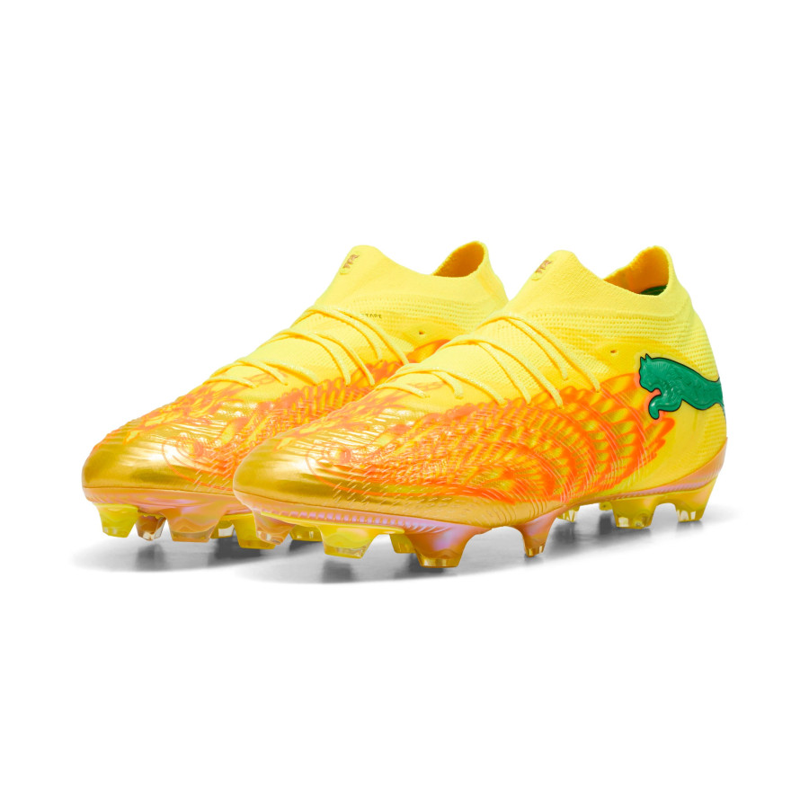 Puma Future 9 Ultimate Neymar Jr FG jaune vert