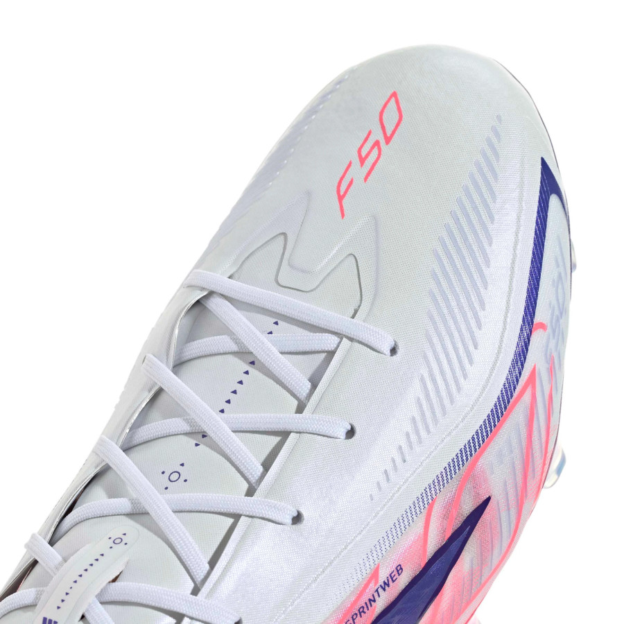 adidas F50 Hyperfast Elite FG blanc rose