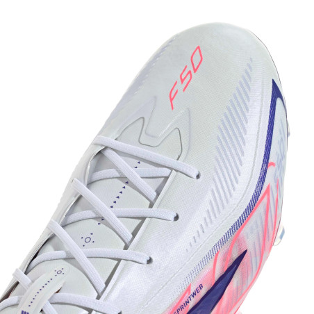 adidas F50 Hyperfast Elite FG blanc rose