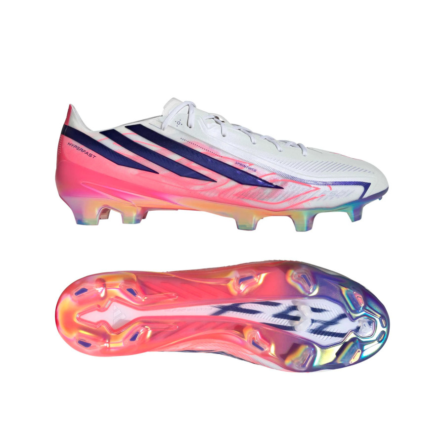 adidas F50 Hyperfast Elite FG blanc rose