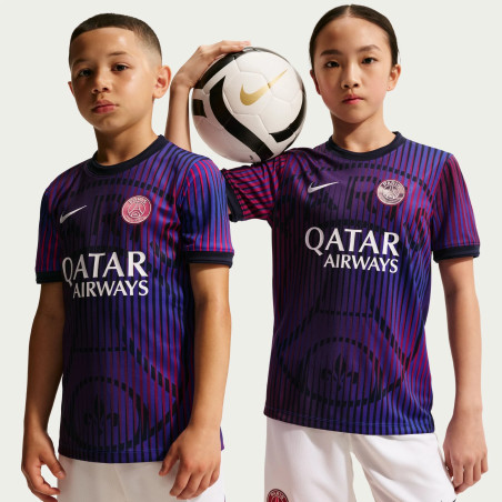Maillot avant match junior PSG bleu rouge