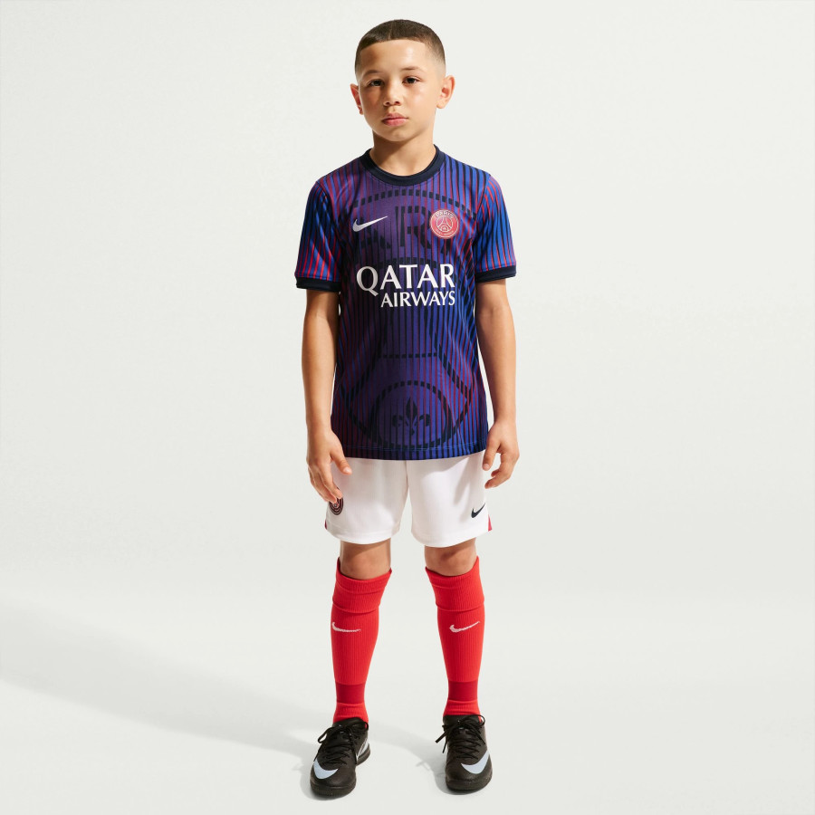 Maillot avant match junior PSG bleu rouge