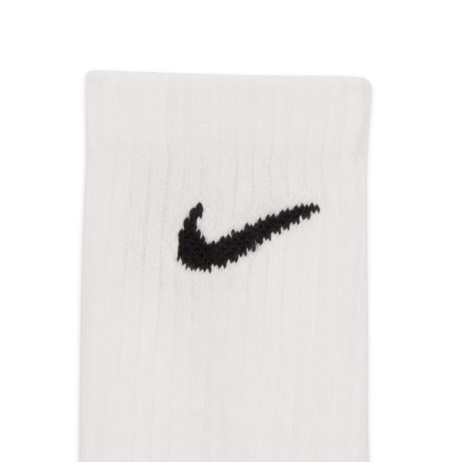 Lot 3 paires chaussettes entraînement Nike Everyday blanc