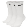 Lot 3 paires chaussettes entraînement Nike Everyday blanc