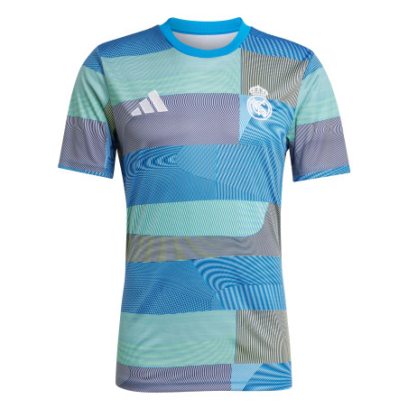 Maillot avant match Real Madrid vert bleu