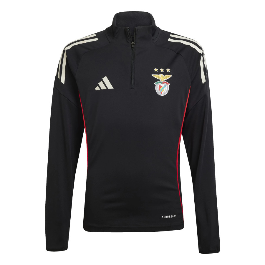 Sweat zippé junior Benfica noir