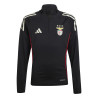 Sweat zippé junior Benfica noir