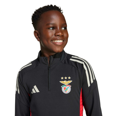 Sweat zippé junior Benfica noir