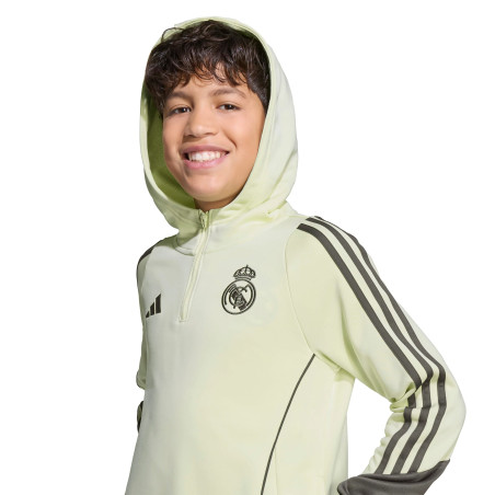 Sweat à capuche junior Real Madrid jaune