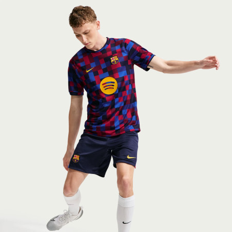 Maillot avant match FC Barcelone bleu rouge