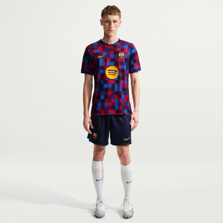 Maillot avant match FC Barcelone bleu rouge