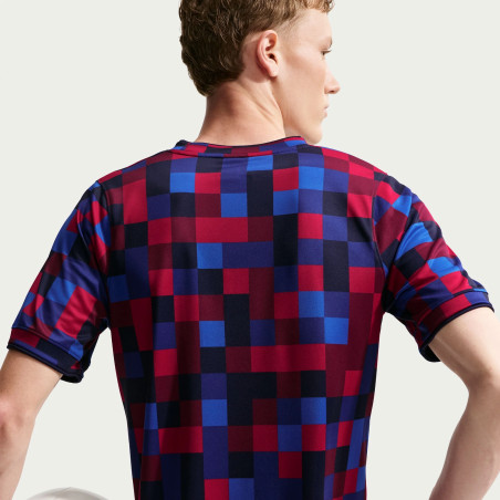 Maillot avant match FC Barcelone bleu rouge