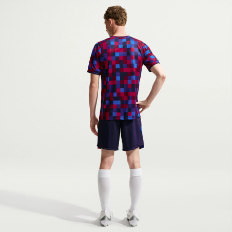 Maillot avant match FC Barcelone bleu rouge