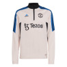 Sweat zippé junior Manchester United rose bleu 2022/23