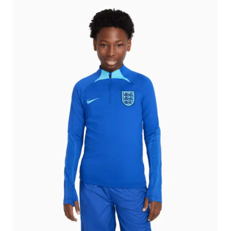 Sweat zippé junior Angleterre Strike bleu 2022