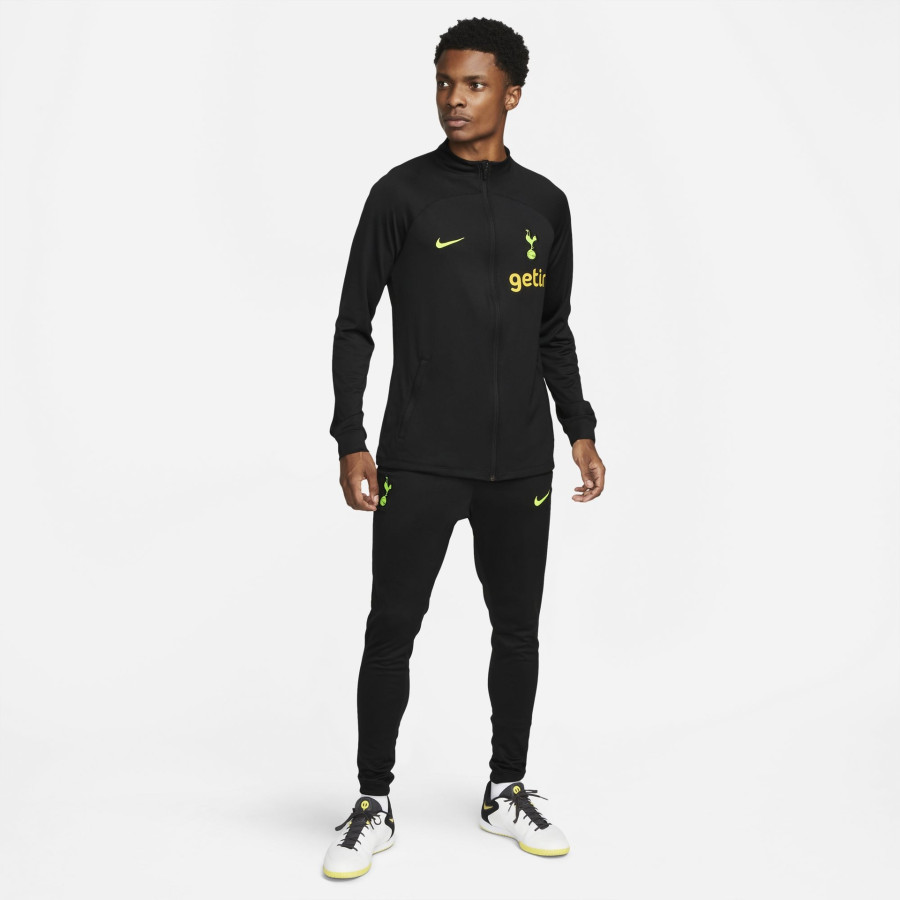 Veste survêtement Tottenham Strike noir jaune 2022/23