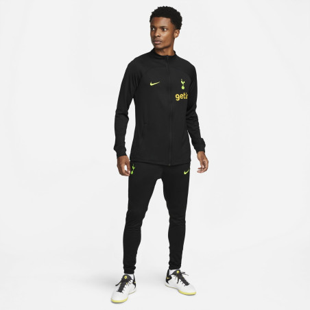 Veste survêtement Tottenham Strike noir jaune 2022/23