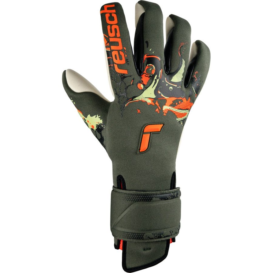 Gants gardien Reusch Pure Contact Gold x Adaptativflex vert orange