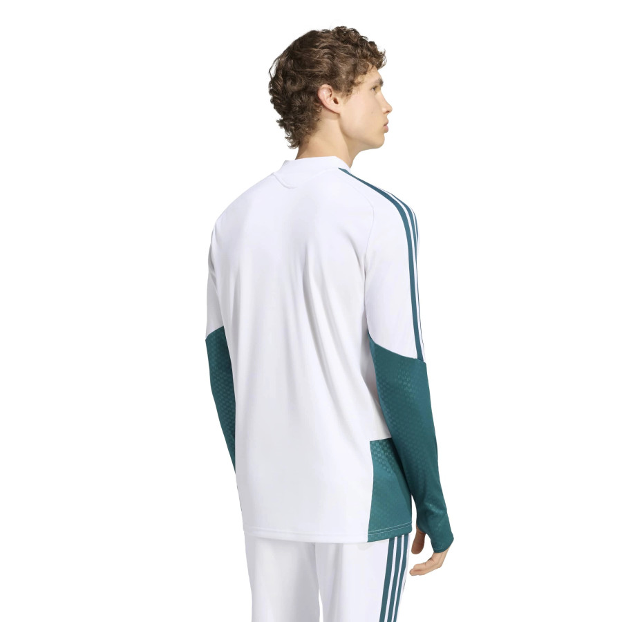 Sweat zippé Real Madrid blanc vert