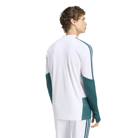 Sweat zippé Real Madrid blanc vert