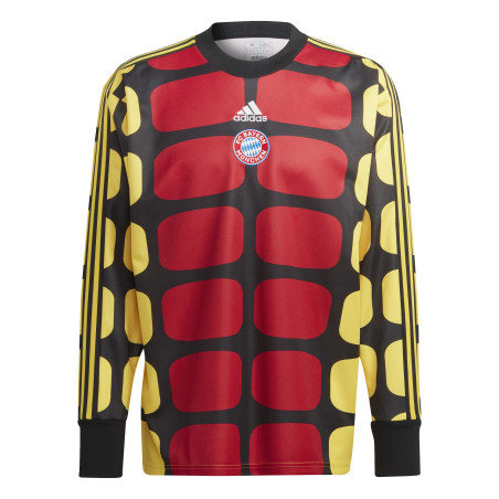 Maillot manches longues gardien Bayern Munich Iconic rouge jaune