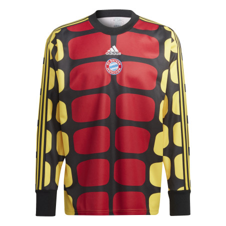 Maillot manches longues gardien Bayern Munich Iconic rouge jaune