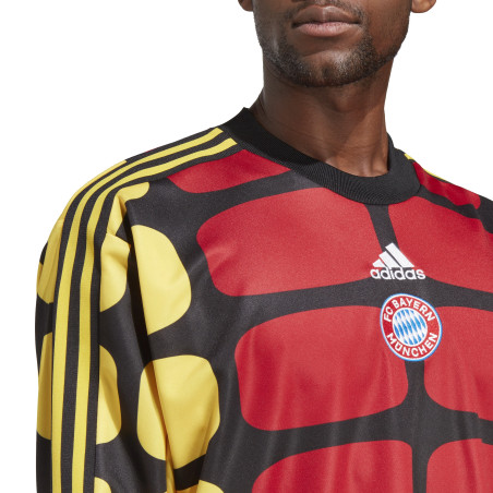 Maillot manches longues gardien Bayern Munich Iconic rouge jaune