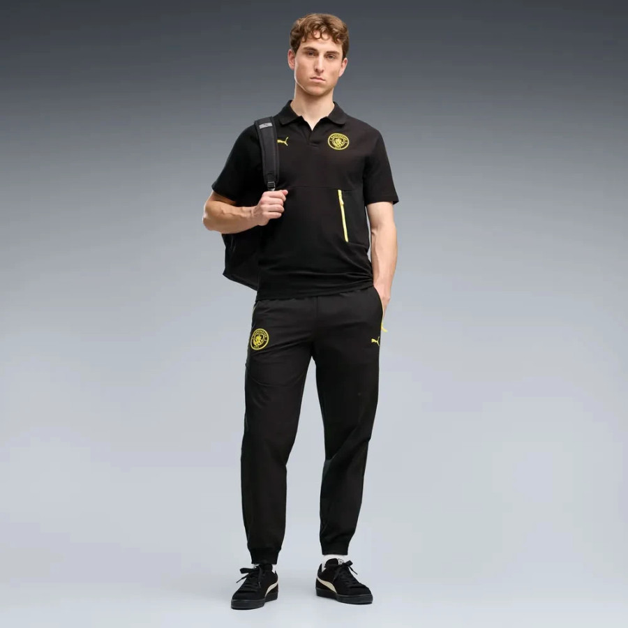 Pantalon survêtement Manchester City PumaTech Woven noir jaune