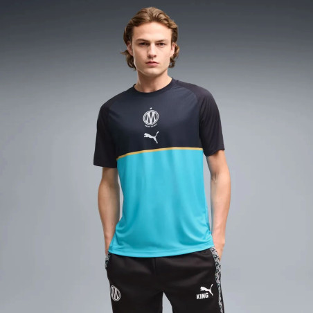 Maillot avant match OM bleu noir